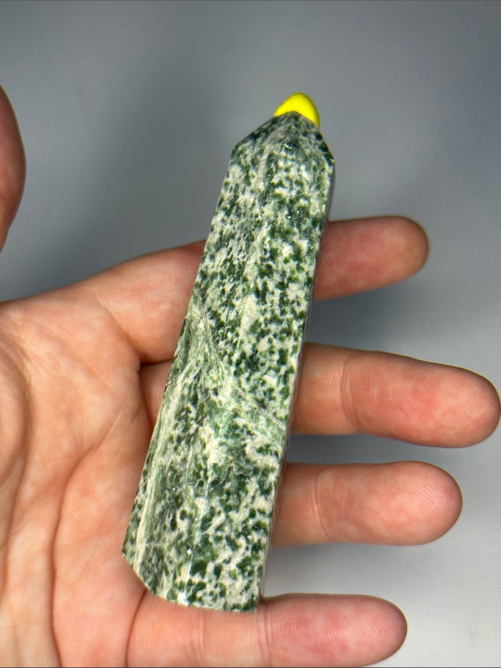 Natural Jade crystal point decor